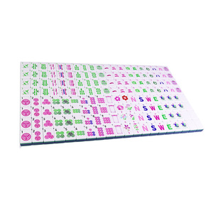 Tuiles de Mahjong Américain de Luxe, Fabrication OEM, Design Moderne en Acrylique Vert, Œuvres d'Art Mahjong Américain, Tuiles de Mahjong Classiques - Product Image 4