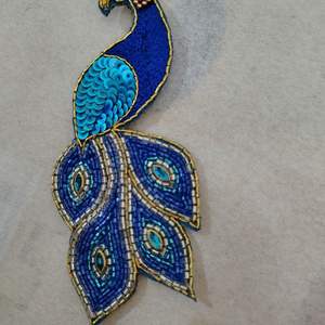 Llavero colgante de 3 hebras con abalorio no combinado hecho a mano (tamaño pequeño) Llavero de char Rand no combinado con cuentas hecho a mano (pequeño - Product Image 2