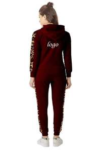Sweatershirt survêtements de jogging personnalisés vêtements d'entraînement unisexe pour femmes survêtement de sport pour femmes ensemble décontracté surdimensionné en gros - Product Image 3