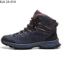 Vente en gros de bottes de randonnée et de trekking pour hommes Elkland personnalisées, imperméables, respirantes, en daim, antidérapantes, légères, avec semelle intermédiaire en EVA