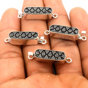 Fermoir de boîte multi-brins 32X8MM 1 brin cuivre oxydé et argent oxydé plaqué or 18 carats fermoir de bijoux en or 18 carats B220 - Product Image 1