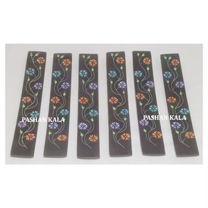 Natural Soapstone Floral Design With Hand Polished Best Quality Incense Stick Holder for Home And Office Decoration Purpose - Product Image 1
