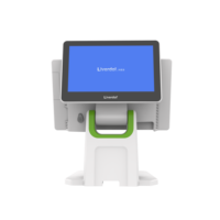Système de point de vente (PDV) pour supermarché avec écran tactile capacitif de 15,6 pouces, machine de caisse Windows POS, support de bureau