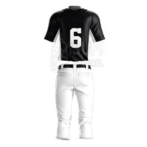 Uniforme de Béisbol Cómodo y Ligero para Hombres Adultos, con Detalles del Equipo, Tela de Poliéster Transpirable, Colores y Logotipo Personalizables para el Juego - Product Image 2