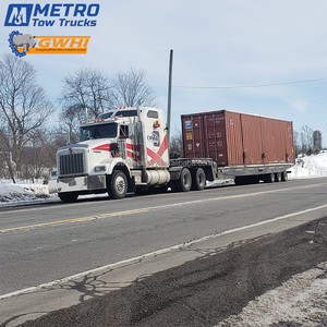Plataformas Para Traileres de 50 tonnes | Essieu rond américain à vendre | Transport international d'excavatrice - Product Image 1