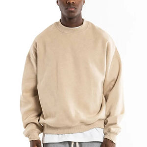 Sudadera de algodón de invierno con cuello redondo para hombre OEM logotipo estampado personalizado bordado impermeable transpirable - Product Image 1