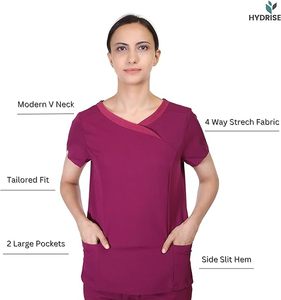 Juegos de exfoliación de enfermería lavables de tela Premium suave antiarrugas para mujeres uniformes de exfoliación de enfermería uniformes de Enfermería de Hospital - Product Image 6