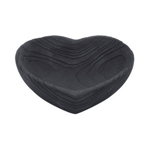 Heart SHape WOoden Bowl in Black Finished Excellent Quality Black Serving Bowl Home Decoration Wholesale Exporter Worldwide - Product Image 3