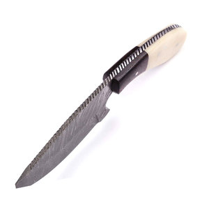 Couteau skinner en acier damas de haute qualité petit extérieur avec manche en os blanc couteau skinner de qualité supérieure avec manche en os blanc - Product Image 2