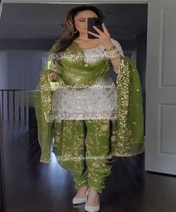 Estilo indio pakistaní Salwar kameez listo para damas traje de algodón cosido vestidos de mujer elegantes - Product Image 2