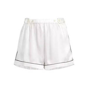 Offre Spéciale Short en satin taille haute personnalisé pour femme respirant et à séchage rapide avec cordon de serrage léger à la taille - Product Image 1