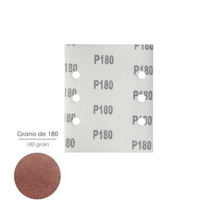Ricambio Lija con Velcro 114x140 mm. Con Fori Grana 180 (10 Pezzi) - Product Image 3