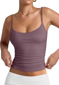 Camisola Casual de Encaje Premium para Mujer, 100% Algodón, Tejido Elástico, Sensación Suave, Tirantes Finos, Ajuste Relajado, Transpirable y de Secado Rápido - Product Image 2