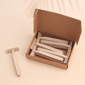<span class=keywords><strong>Maquinilla</strong></span> de Afeitar Desechable Ecológica de Doble Hoja Baili DB-P1A, Fabricada con Paja de Trigo Biodegradable, para Uso Facial y Corporal, para Hombres y Mujeres, Venta al Por Mayor - Product Image 3