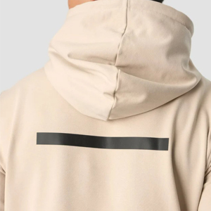 Sweat à capuche pour homme en polaire polyester/coton de haute qualité, respirant, 300g, prix de vente élevé, logo personnalisé brodé - Product Image 4