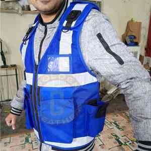 Chaleco de Seguridad Reflectante de Alta Visibilidad para Trabajo en Carreteras, Ropa de Seguridad para la Comunidad, Uniforme de Guardia de Seguridad Negro, Chaleco Táctico - Product Image 6