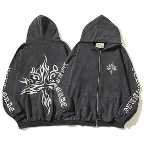 Sweats à capuche unisexes surdimensionnés à prix avantageux, sweats à capuche en coton mélangé lourd, sweats à capuche personnalisés avec impression en relief - Product Image 2