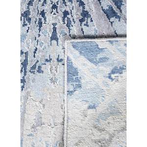 Tapis en laine et soie de bambou noué à la main Kavi Blue, collection Chaos Theory, motif abstrait pour la maison, le salon, le couloir, 10 mm, rectangulaire - Product Image 5