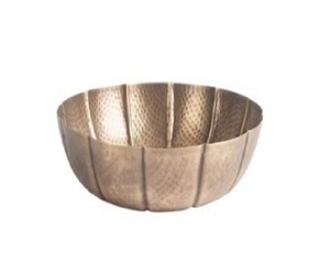 Decorative Metal Copper Bowl New Design Food Fruit <b>Pasta</b> Serving Bowl With Food Server Bowl - Product Image 1