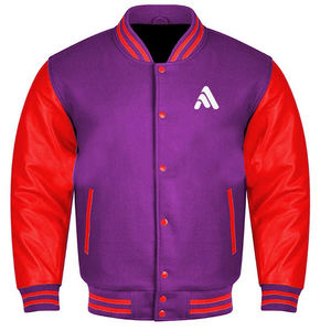 แจ็คเก็ตวาร์ซิตี้ลำลองแบบยูนิเซ็กซ์ ตัวเสื้อทำจากผ้าขนสัตว์ ปักลาย  รีไซเคิลได้  แบบกลับด้านได้  แจ็คเก็ตเลตเตอร์แมนสไตล์วิทยาลัย - Product Image 5