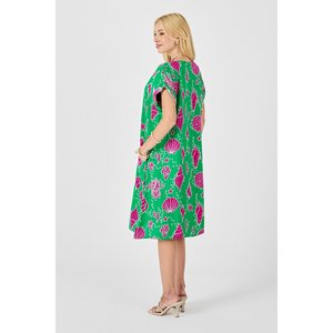 Abito Oversize con scollo a V fantasia a conchiglia - Product Image 2