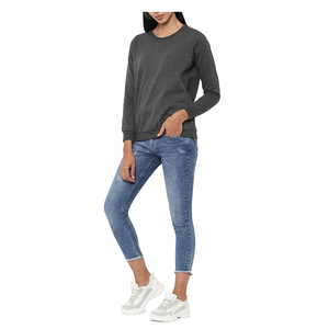 เสื้อสเวตเตอร์รัดรูปคุณภาพสูงของผู้หญิงเสื้อสเวตเตอร์ออกแบบโลโก้ได้ตามต้องการดีไซน์แฟชั่นใหม่สำหรับการวิ่งออกกำลังกายแบบลำลองในฤดูหนาว - Product Image 4