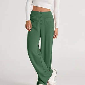 Pantalones de mujer de diseñador famoso 2024, pantalones de algodón para mujer, los mejores pantalones de mujer hechos de alta calidad - Product Image 4
