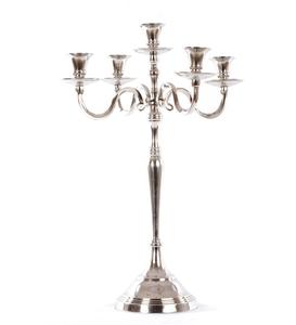 Handicraft New Black <b>Tall</b> Aluminum 5-Arm Candelabra <b>Table</b> Top Centerpiece Candle Holder Decorations for Wedding Party Metal - Product Image 5