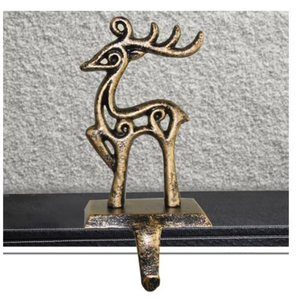 Design élégant porte-bas de Noël cintres de bas de Noël en métal porte-stock de renne à un prix raisonnable - Product Image 1