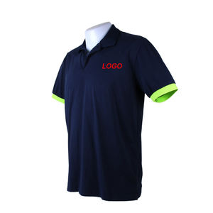 Polos lisos informales de piqué de diseño OEM, camisetas en blanco, polo 100% de algodón para hombre, polos de secado rápido para hombre - Product Image 1