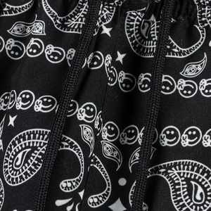 Pantalones cortos informales con cordón para niño, pantalones cortos de malla transpirable de secado rápido, cintura media, pantalones cortos elásticos teñidos lisos - Product Image 5