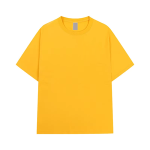 Nouveau Style hommes surdimensionné plaine t-shirt décontracté à manches courtes couleur unie coton t-shirt Streetwear été haut OEM & ODM serices - Product Image 6