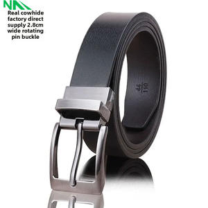 Ceinture en cuir véritable de vache haut de gamme pour hommes, longueur personnalisée avec alliage pour boucle Style décontracté d'affaires à la mode pour un usage formel - Product Image 2