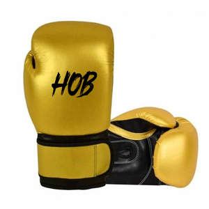 Guantes de boxeo de cuero PU profesionales con etiqueta privada impresa personalizada para entrenamiento. - Product Image 2