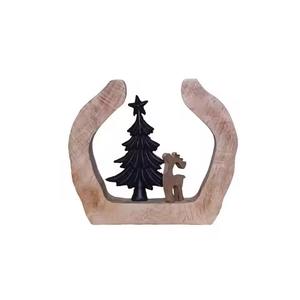 Pièce maîtresse en cône de pin de table en métal givré pour la configuration de la fête de vacances et le style intérieur - Product Image 3