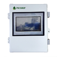 Contrôleur de système d'irrigation multifonctionnel en plastique Pkydrip pour usage agricole. Coordonne la coordination des capteurs des zones d'irrigation via PLC
