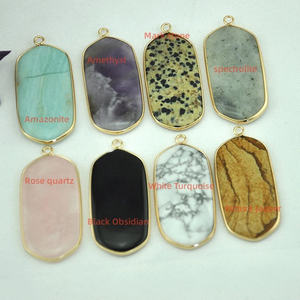 Impressionnant fait à la main en argent Sterling Multi couleur gemmes pendentif Rectangle forme lunette réglage pour ensemble de bijoux de mode et cadeau d'anniversaire - Product Image 3