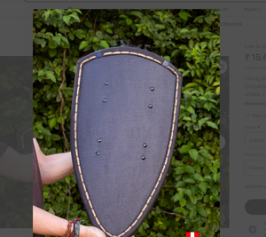 Escudo de batalla vikingo para decoración del hogar/Escudo de decoración de pared artículos dotados para amantes de la guerra - Product Image 1