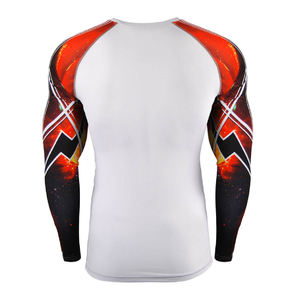 Conception OEM Confortable Séchage Rapide Hommes Fitness Manches Longues Rash Guard Usine Vente Directe Compression MMA Gear pour Arts Martiaux - Product Image 3