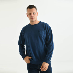 Sweat-shirt pour homme de marque de créateur, en coton mélangé, molleton, surdimensionné, ample, épaules tombantes, décontracté, pull, OEM, étiquette privée - Product Image 1