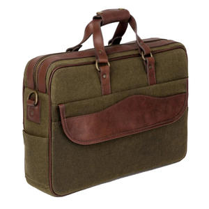 Maletín y Bolsa de Mensajero de Negocios para Hombre de Lona con Compartimento para Portátil de 15 Pulgadas, Diseño Suave - Product Image 6