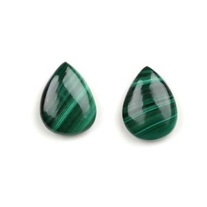Pierre précieuse en vrac de qualité supérieure, quartz naturel poli, forme poire lisse, vert, 12x16 mm, pour la fabrication de bijoux, fabricants - Product Image 4
