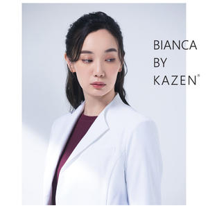 เสื้อโค้ทแพทย์สีขาวสำหรับสุภาพสตรีเสื้อ409ชุดยูนิฟอร์มโรงพยาบาล - Product Image 3