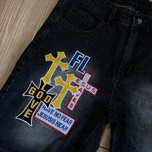 Overol de Mezclilla de Cintura Media para Hombre, 100% Algodón, Transpirable, de Secado Rápido, Ecológico, Ropa de Calle de Verano, Pantalones Cortos de Mezclilla Lavados, Cristal - Product Image 4