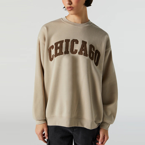Sudadera con bordado de chenilla para mujer, superventas, cómoda, precio barato, sudadera con bordado de chenilla para mujer - Product Image 4