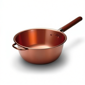 Caldero (28cm) de cobre con mango de madera 28 1035 - Product Image 2