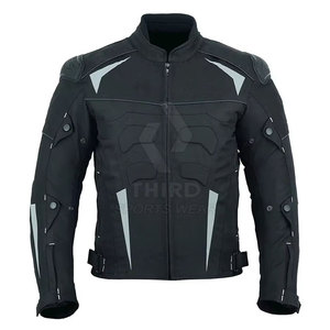 Veste textile d'extérieur pour hommes avec coutures renforcées et veste textile confortable au design athlétique - Product Image 1