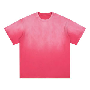 เสื้อยืดสกรีนลายตามสั่งสำหรับผู้ชายและผู้หญิงเสื้อแนวสตรีทแวร์ผ้าคอตตอนโอเวอร์ไซส์สไตล์วินเทจฟอกสีลายว่างเปล่าขนาด240กรัม - Product Image 3