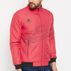 Blouson universitaire sur mesure de couleur unie pour homme – Qualité supérieure, tenue d'hiver, design unique, vêtements en gros, imperméable à l'avant - Product Image 1