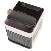 Martom Mini Refroidisseur d'Air Portable USB Climatiseur Moderne Humidificateur à Brume Veilleuse Commande Mécanique 3 Vitesses Câble de 120 cm